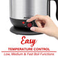 1.3 QT Cordless Electric Hot Pot Cooker & Food Steamer