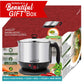 1.3 QT Cordless Electric Hot Pot Cooker & Food Steamer