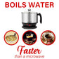 1.3 QT Cordless Electric Hot Pot Cooker & Food Steamer