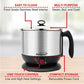 1.3 QT Cordless Electric Hot Pot Cooker & Food Steamer