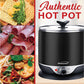 1.9 QT Brentwood Cordless Electric Hot Pot Cooker & Food Steamer