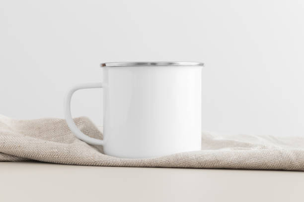 White Enamel Coffee Mug