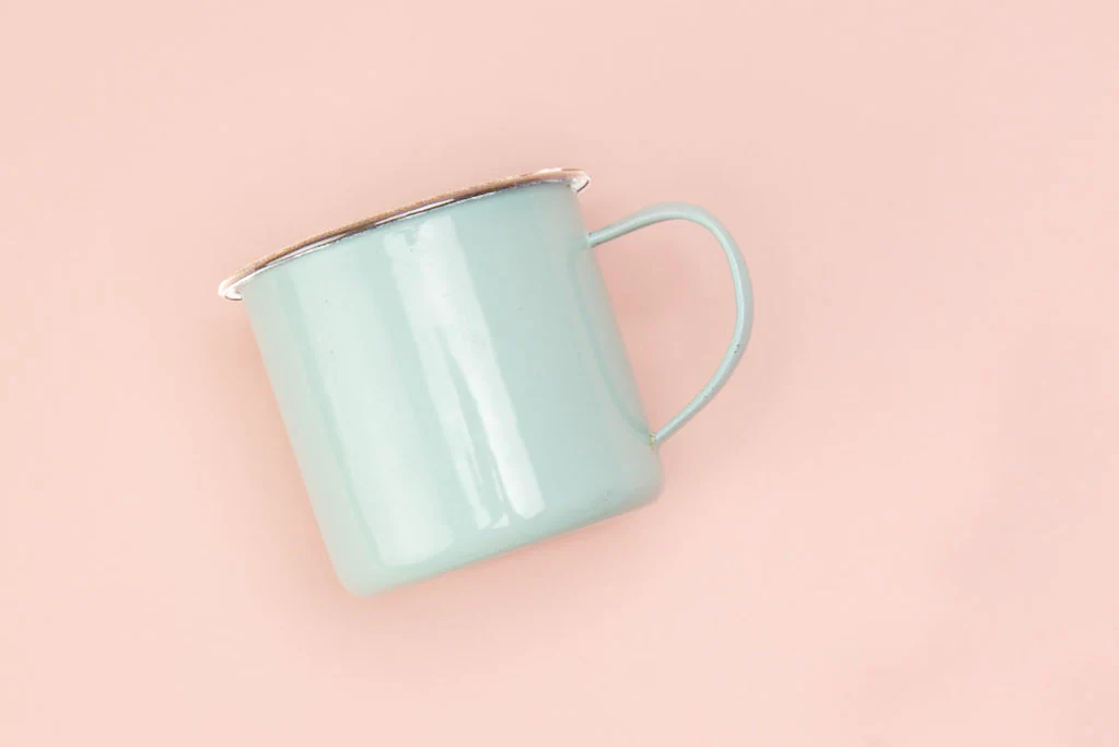 Mint Enamel Coffee Mug