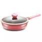 28cm Pink Ceramic Fry Pan
