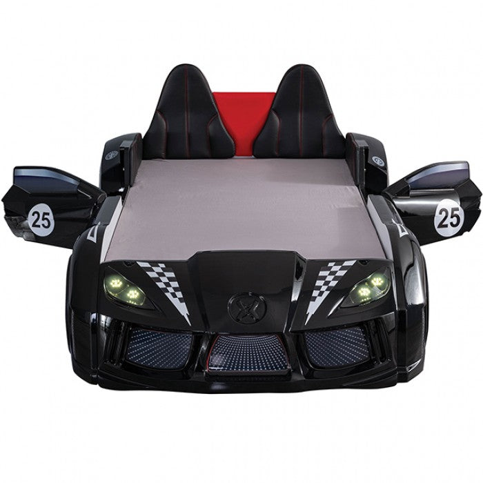 Black Trackster Twin Car Bed Frame