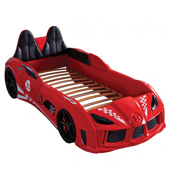 Red Trackster Twin Car Bed Frame