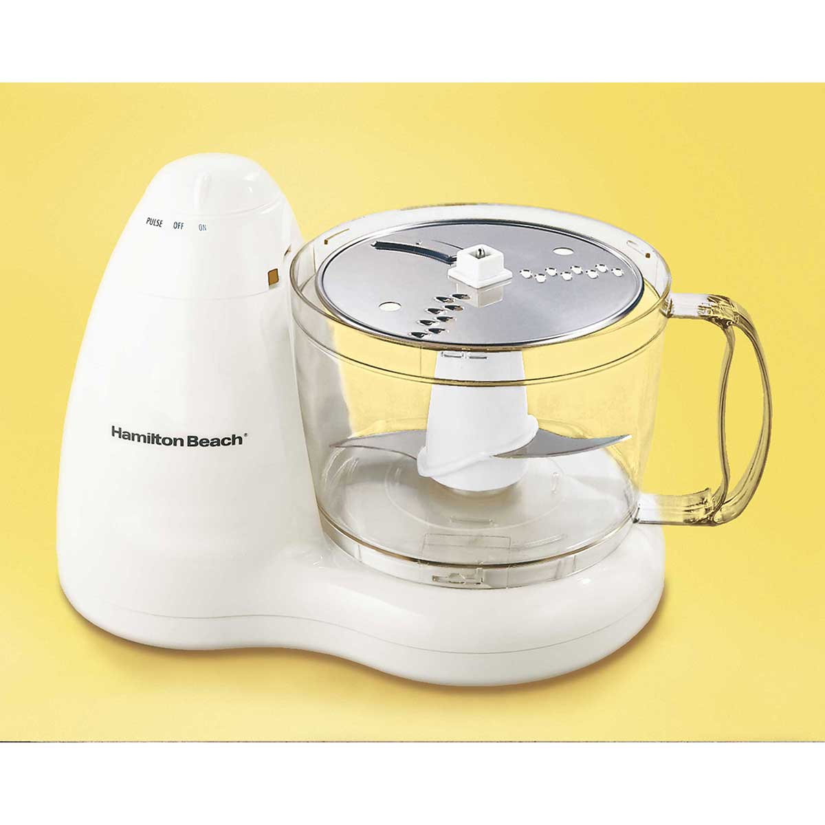 Hamilton Beach 8-Cup Food Processor with 2 Speeds plus Pulse, White