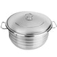 22 QT Stainless Steel 18/10 Induction Low Pot