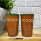 4 PC Brown Handmade Clay Tumblers Mug Set