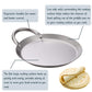 8.5" Round Stainless Steel Fry Pan Comal