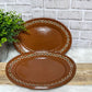 28cm Brown Oval Clay Plate - Plato Ovalado de Barro