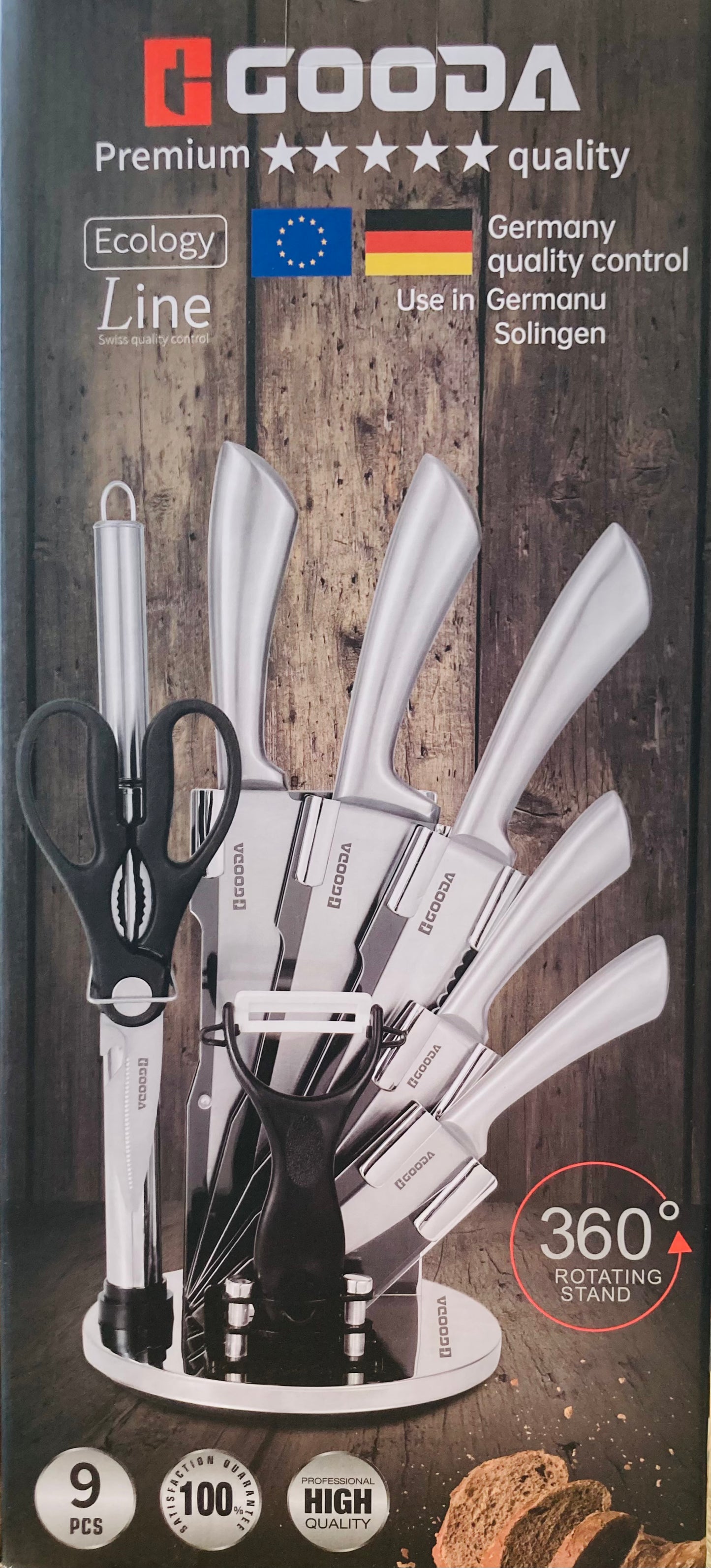 9 PC Professional High Quality Knife Set