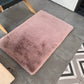 Rose Pink Bath Mat Faux Fur Area Rug / Door Mat/ Kitchen Mat