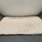 White Bath Mat Faux Fur Area Rug / Door Mat/ Kitchen Mat