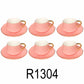 12 PC Matte Pink & Gold Coffee Set
