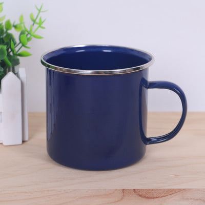 Deep Blue Enamel Coffee Mug
