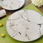 7 PC Silver Marble Cake Set