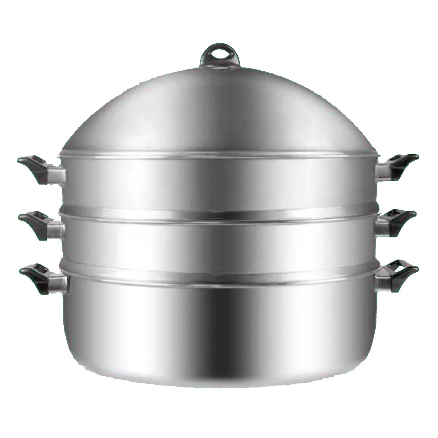 40cm Stainless Steel 3 Tier Layer Steamer With High Lid Dome