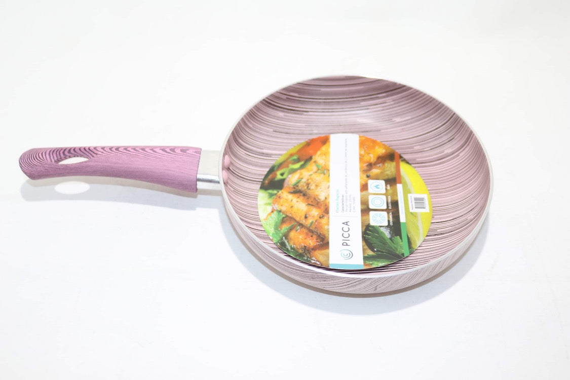 3 PC Pink Non Stick Frying Pan Set