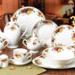 49 PC Rose Royal Dinner Set