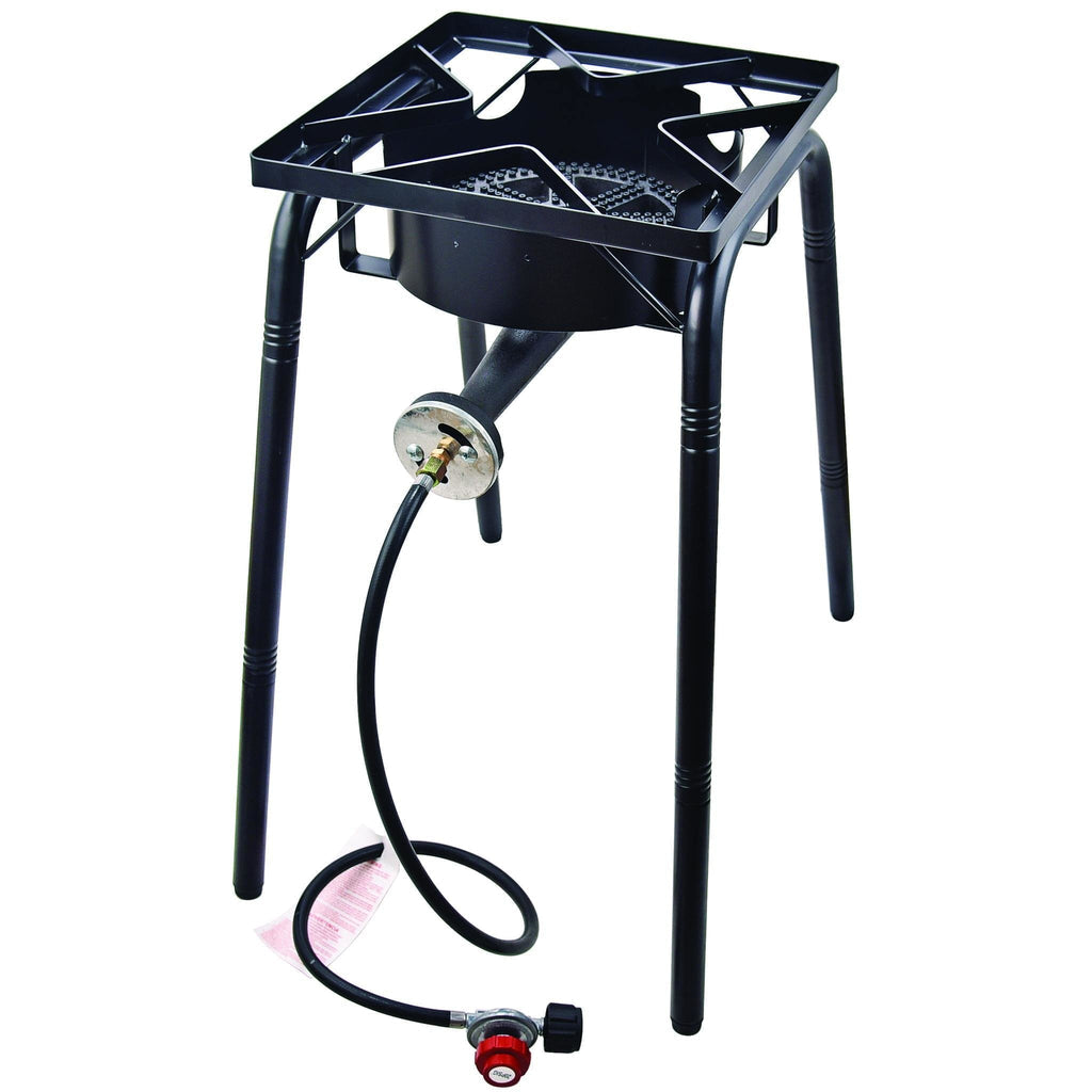 Tall Single Burner Gas Stove With Twisted Leg
