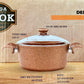 18cm Bronze Granite Coating Aluminum Deep Pot