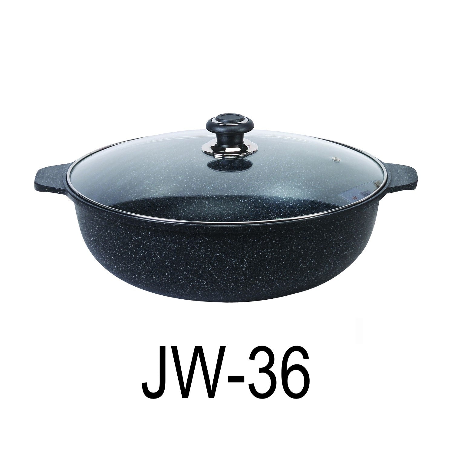 36cm Marble Stone Coating Jumbo Wok Pan – R & B Import