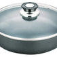 16" Low Pot Non Stick Heavy Gauge With Glass Lid