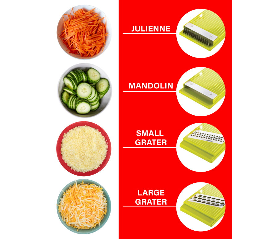 5 Cups Storage Container Mandolin Slicer