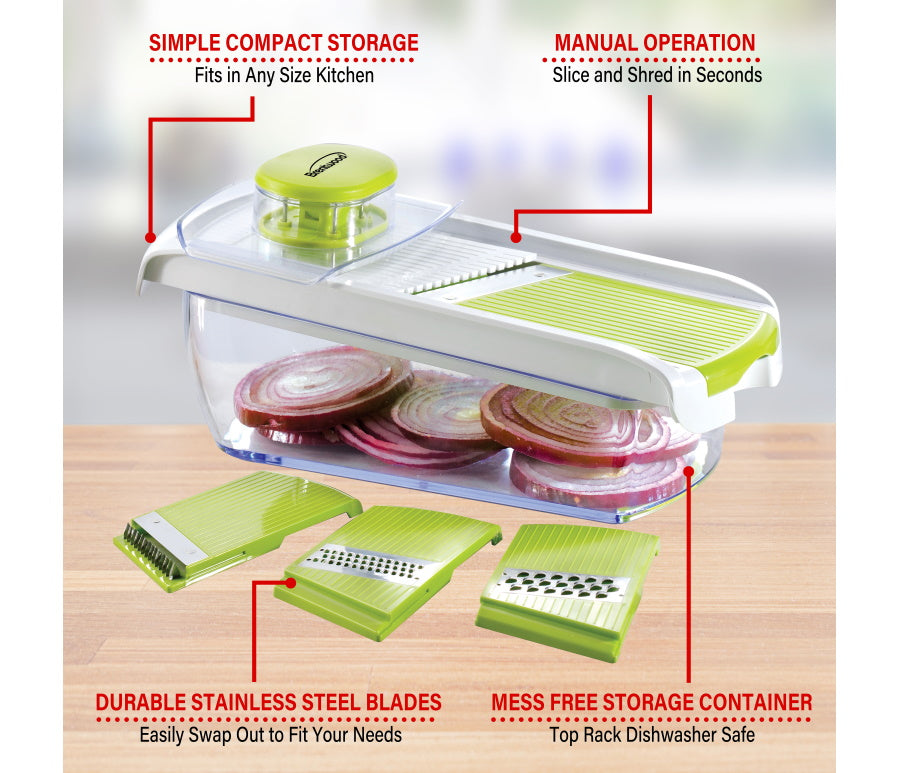 5 Cups Storage Container Mandolin Slicer
