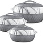 6 PC Grey Hot Pot Casserole with Lid
