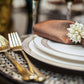 12 PC Medusa Design Dinner Spoon Set