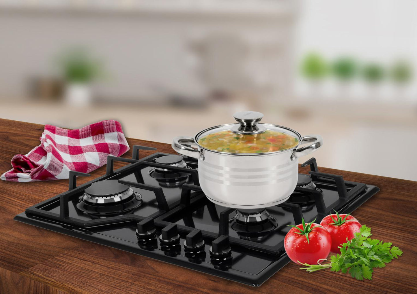 12 QT Stainless Steel 18/10 Induction Low Pot