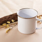 White Enamel Coffee Mug