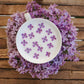 12 PC Fancy White & Silver Coffee Cup