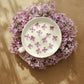 12 PC Fancy White & Silver Coffee Cup