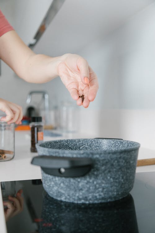 32cm Black Granite Coating Aluminum Deep Pot