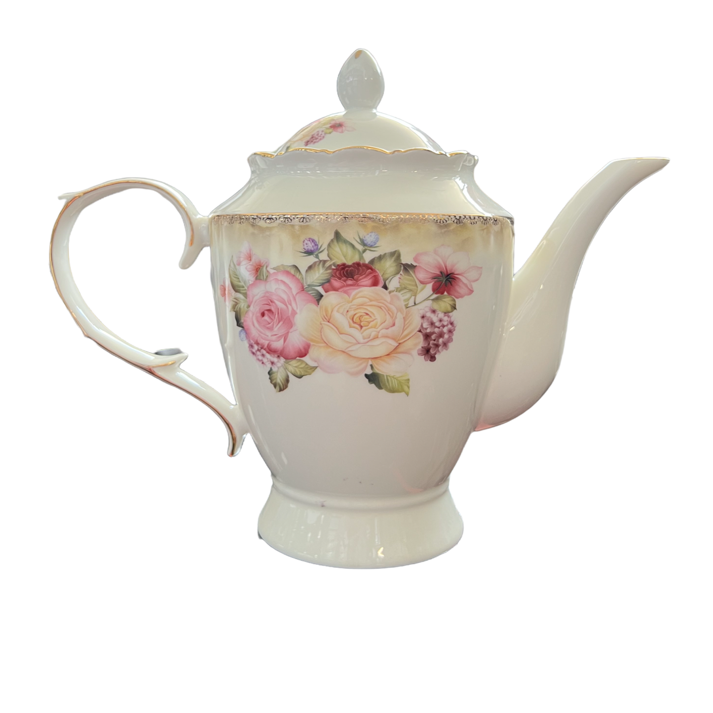 17 PC British Floral Tea Set