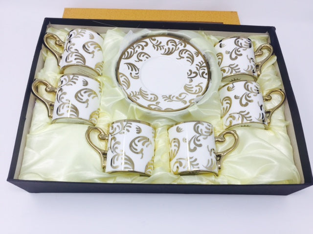 12 PC Classic Coffee/Tea & Espresso Cups & Saucers