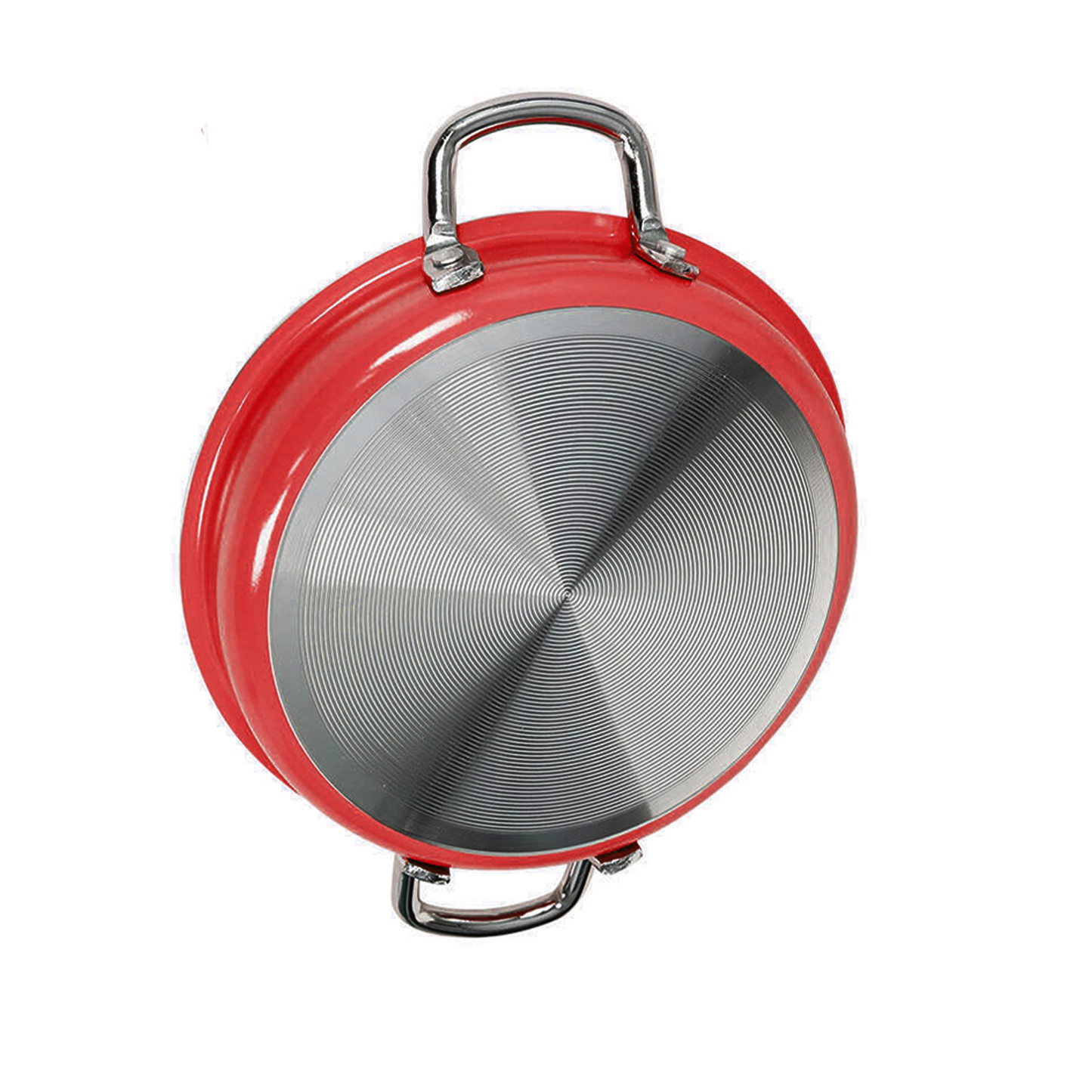 6.75" Kitchen Helper Frying Pan- Red