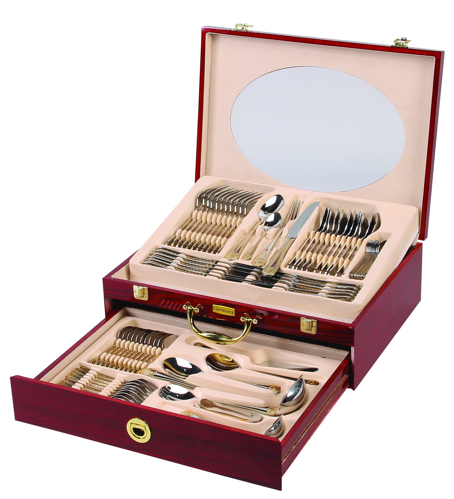 84 PC Gold Design Stainless Steel Cutlery Set