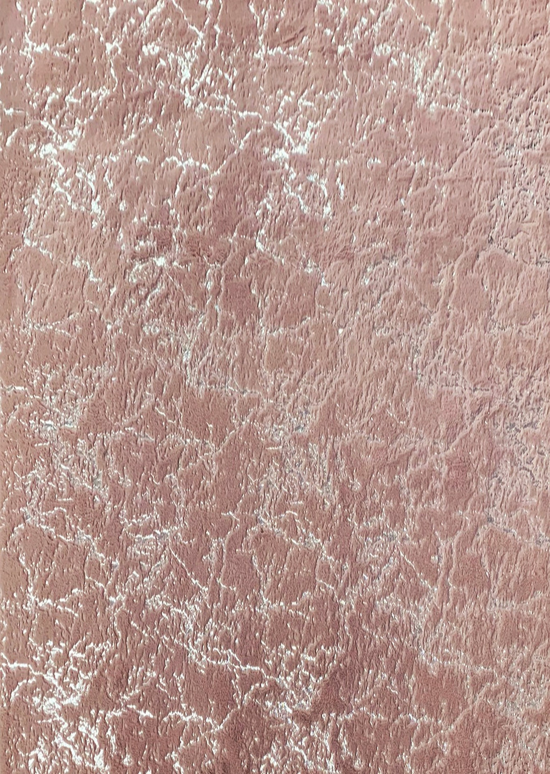 Rose Silver Soft Cozy Fuzzy Faux Fur Area Rug / Carpet