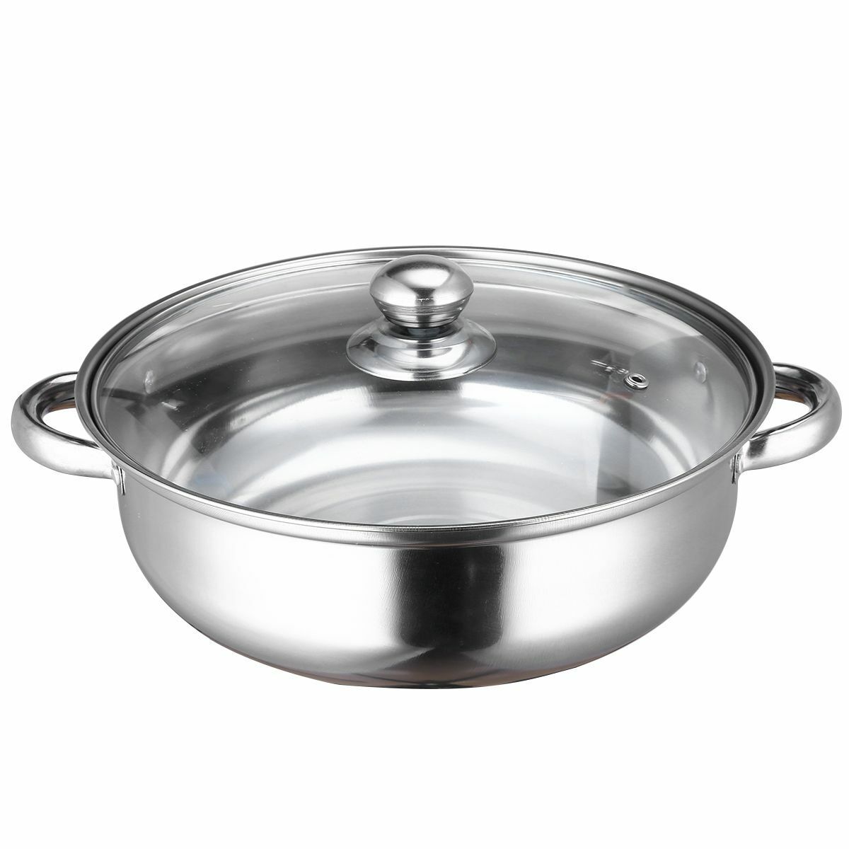 35 QT Stainless Steel 18/10 Induction Low Pot – R & B Import