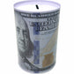 Medium 100 Dollars Bill Tin Saving Bank Box / Money Can