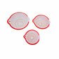 6 Pieces Red Kitchen Colander & Mixing Bowl Set