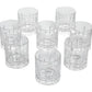 16 PC Jewelite Tumbler and Double Old Fashioned Glass Set