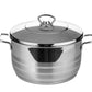 25 QT Stainless Steel 18/10 Induction Stock Pot