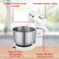 Brentwood 3.5 QT 5-Speed Stand Mixer with Stainless Steel Mixing Bowl