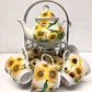 15 PC Sun Flower Tea Set