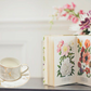 12 PC White  & Gold Marble Coffee Set